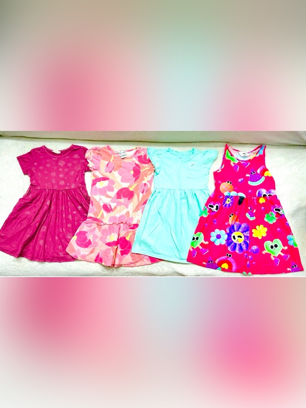 Cute Lot Girls Dresses Size 4T Years Gap,H&M Excellent Condition